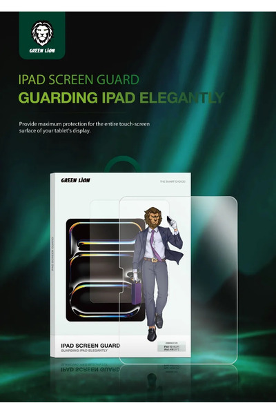 Green Lion واقي شاشة لجهاز iPad Air A16 - شفاف