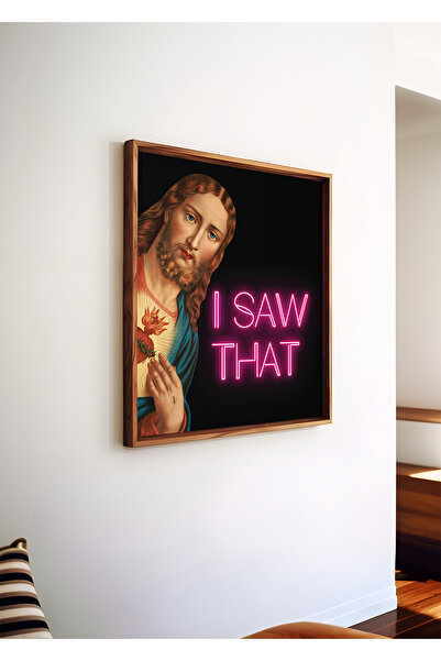 ARTHOUSECOLLECTIVE I Saw That - Kare Poster - Tablo Ölçülerinde Çerçevesiz Po...