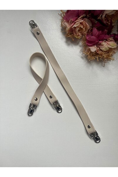 zg hobi aksesuar مقبض من الجلد الصناعي بلون فضي مفصل للحقائب المحبوكة