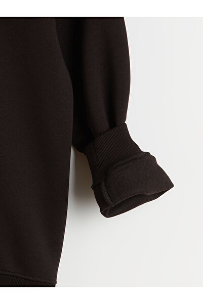 LC Waikiki ψηλός λαιμός με τύπωμα Ανδρικό χοντρό φούτερ