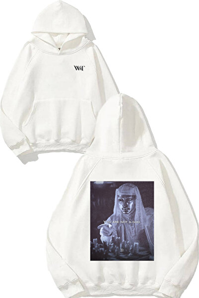 THEWERT Φούτερ Kingdom Of Heaven 1 Design Back με τύπωμα Λευκό με κουκούλα