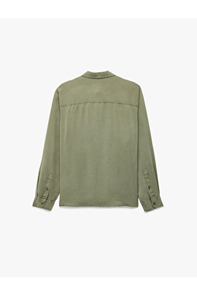 Koton Regular Fit Long Sleeve Button down Classic Collar Shirt