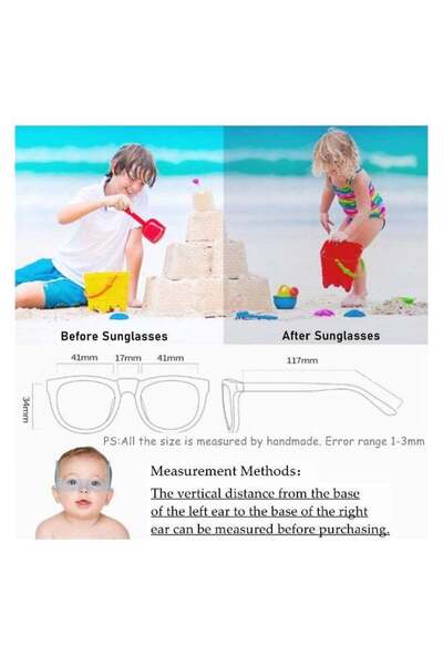 Generic Adjustable Polarized Baby Sunglasses with UV400 Protection - Soft Silicone Frame, 0-48 Months (Pink)