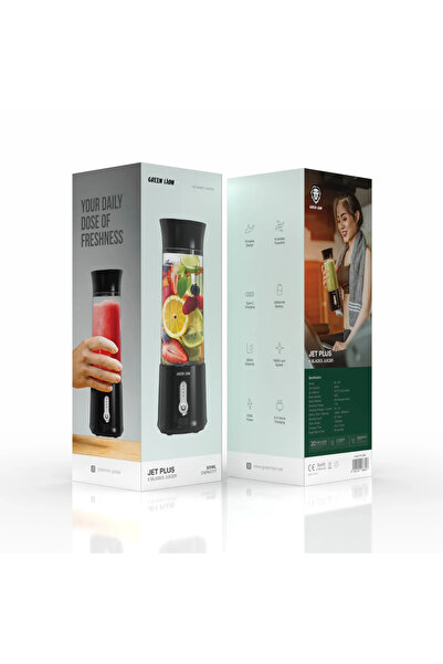 Green Lion عصارة جيت بلس بستة شفرات - أسود