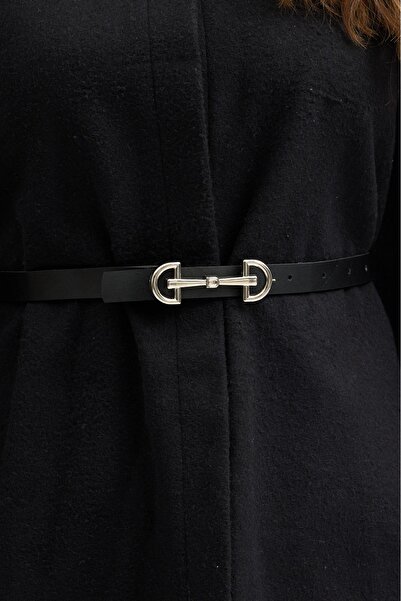 ABOUT US Poncho with Bowel Fabric Belt Detail # 5090