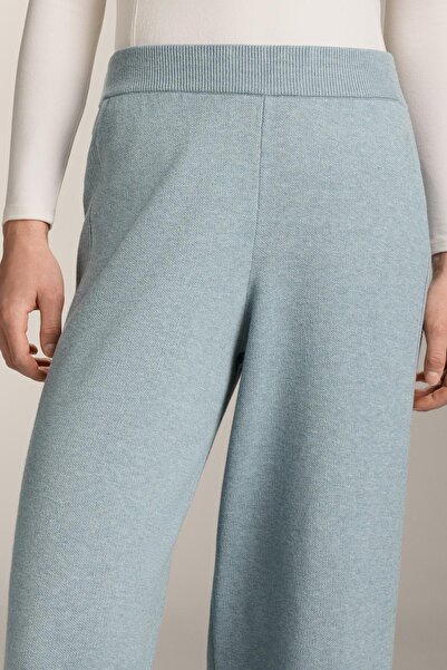 Oysho Straight-leg knit trousers with side rib