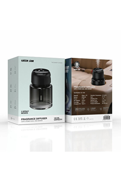 Green Lion معطر جو 130 مل - أسود