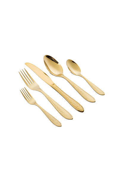 ABAREEK 30-piece gold-colored stainless steel cutlery set