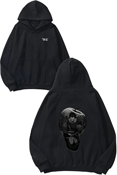 THEWERT Death Note 13 Design Spate cu imprimeu Negru cu glugă Swea tricou