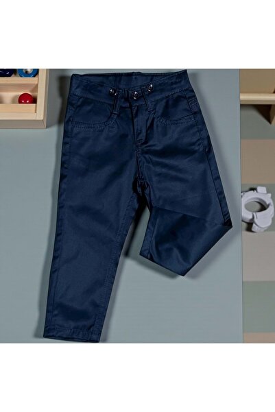 RİNDO KİDS Classic Cut Slim Gabardine Pants Navy Blue