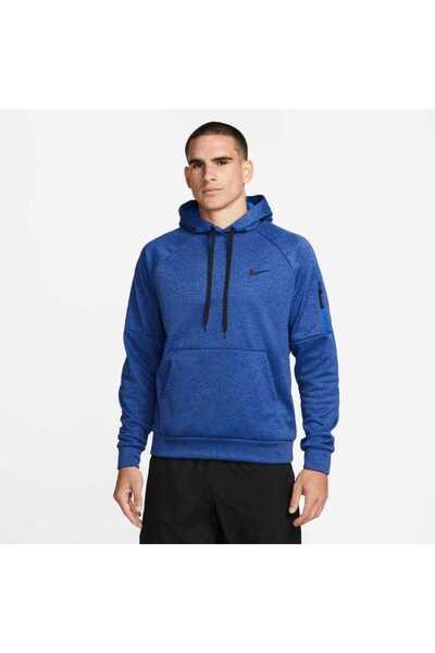 Nike dq4834 492 Therma FIT Hoodie Pullover Erkek Sweatshirt