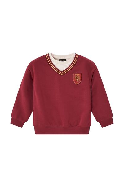Giordano Junior's Harry Potter Oversize V-Neck Style Sweatshirt