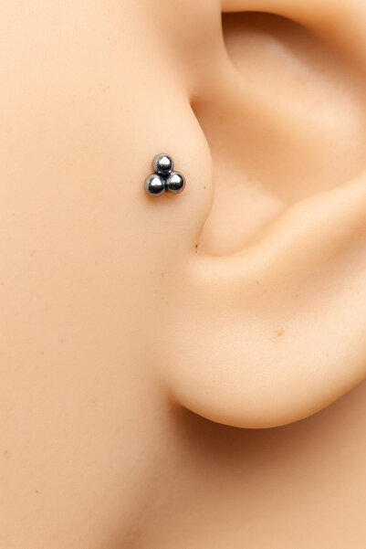 ömay takı Üç Top 316l Cerrahı Çelik Tragus Helix Conch Piercing