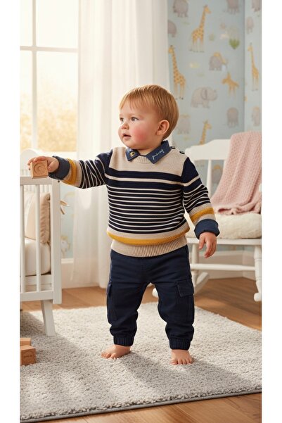 Bebüş Kazaklı Erkek Çocuk 3'lü Takımı