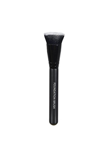 MYONNA IT & E- COMMERCE Makeup Brush, Kabuki Flat, 15 cm, Black