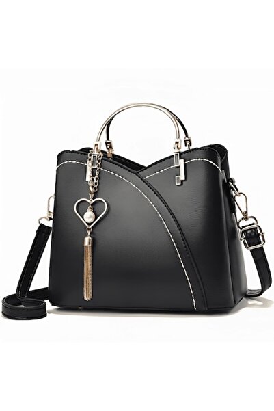 Full Abundance γυναικεία πολυλειτουργική τσάντα, -δέρμα, μαύρη, 35x25x15 εκ.