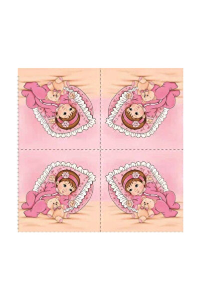 Mirific Party Șervețele de tort multicolore, 2 straturi, 33×33 cm, fetiță