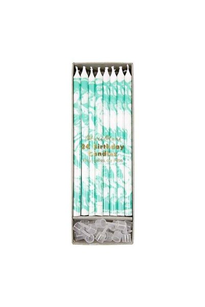 Generic Mint Marbled Candles