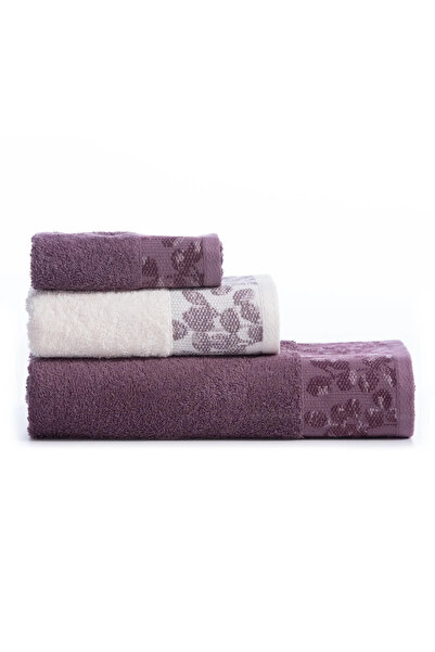 Nef Nef Homeware Set Odete 3 Cotton Towels Mauve