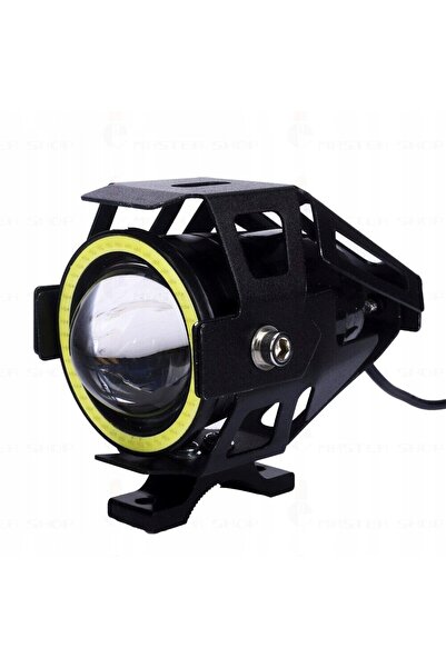 Avex LED Projector with Magnifying Glass, Angel Eye WHITE and Devil Eye RED, 12V power supply, for Off-Road, ATV