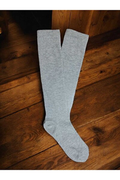 HAYEL 2 Pairs Grey Color Girls Boys Children Knee-High Leg Warmers Tennis Socks Football Socks High Quality