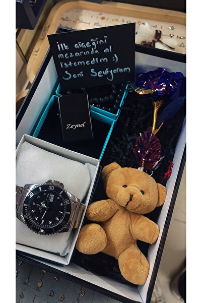 TAŞ DEVRİ HEDİYELİK Erkeğe Özel Hediye Kutusu - Erkek Kol Saati