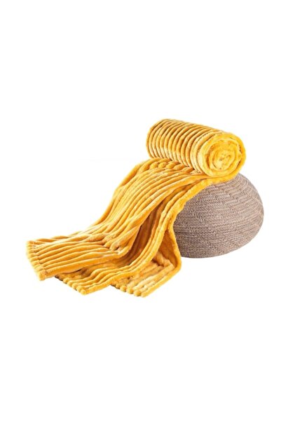 OEM Flannel blanket Holiday Heimtex, 150 x 200 cm, Curry Yellow