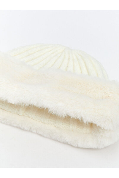 LC Waikiki Lcw Accessories Plush Fur Women's Beret