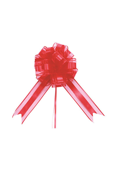 Mirific Party Set de 10 fundițe cadou roșii, 180×6,4 cm