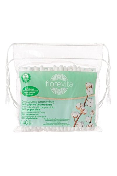 MYONNA IT & E- COMMERCE Bețișoare de bumbac Fiorevita - 140 buc, bețișoare de hârtie, pachet de călătorie