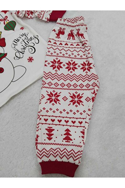 Store Snowman Patterned Unisex Pajama Set