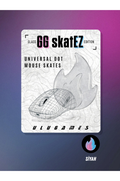 ULUGAMES Gg Skatez Universal Mouse Glass Dot Skates (100% Glass)