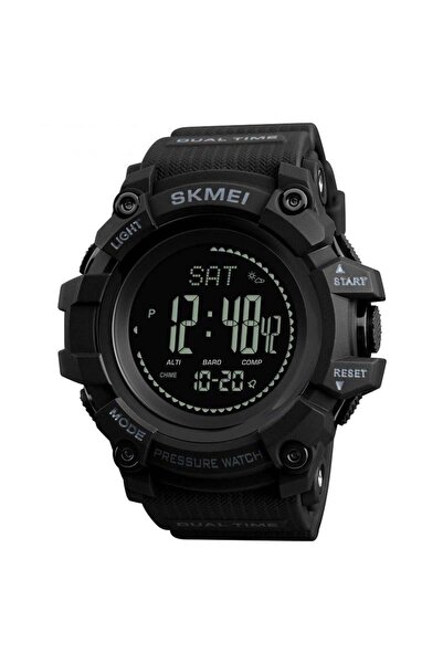 Skmei Men's Watch Military Style Army Pedometer Compass Distance Calories Alarm Black