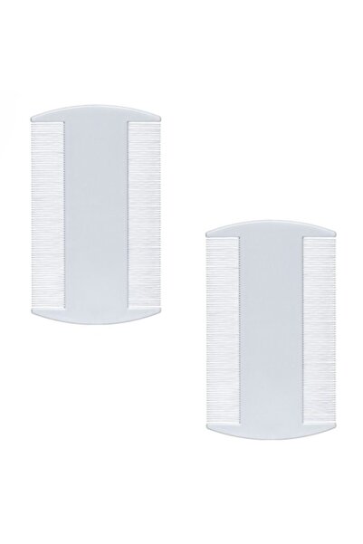 MYONNA IT & E- COMMERCE Set piepteni pentru păduchi, 2 bucăți, plastic, alb -...