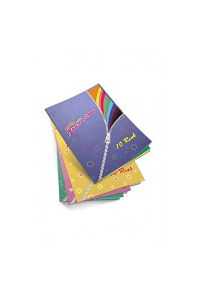 Genel Markalar Alfa Fon Kartonu Dosyalı 25x35 Karışık 10 Renk