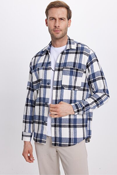 Tudors Men's Regular Fit Classic Cut Double Pocket Winter Lumberjack Checkered Shirt