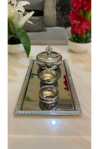 Palaces Small date set, silver nickel, silver with gold, silver chrome - 4 pieces