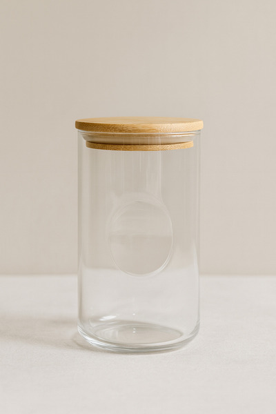 Fhilli Zen - Set of 2 Bamboo Lid Spice Jars 490 Cc