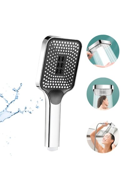 Juls Κεφαλή ντους υπό πίεση AquaBoost, 5 λειτουργίες, κουμπί ενεργοποίησης/απ...