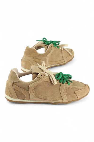 luuq shoes Glow Genuine Leather Suede Double Laced Colorful Sneaker Sports Shoes