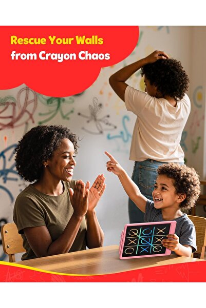 Generic TEKFUN 10-inch Color LCD Writing Tablet - Pink