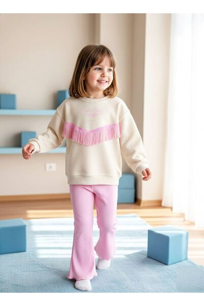 Alvadonna Tasseled Girls' Top and Bottom Set