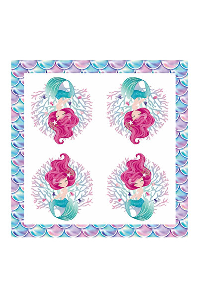 Mirific Party Șervețele de tort multicolore, 33×33 cm, sirenă, PZ3873