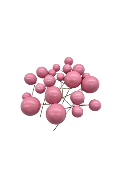 Mirific Party Set de 20 de bile decorative necomestibile pentru tort, roz, PPQT8399