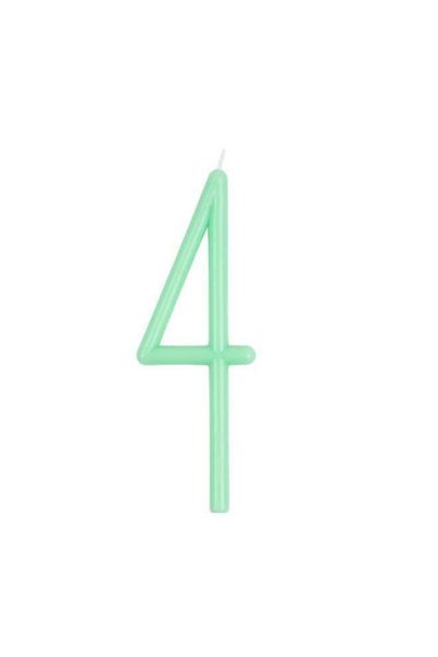 Generic Slim Number 4 Candle