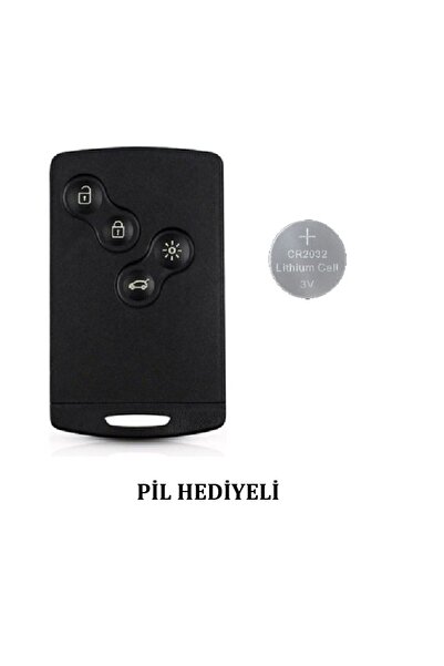 GMA KEYS Renault Clio 4-megane 3-fluance-captur Uyumlu Kart 4 Buton Anahtar K...