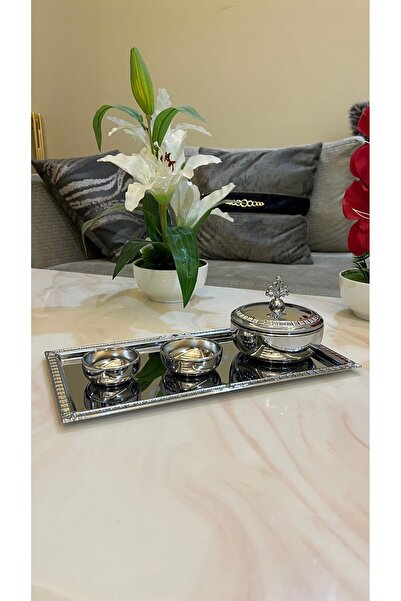 Palaces Small date set, silver nickel, silver with gold, silver chrome - 4 pieces