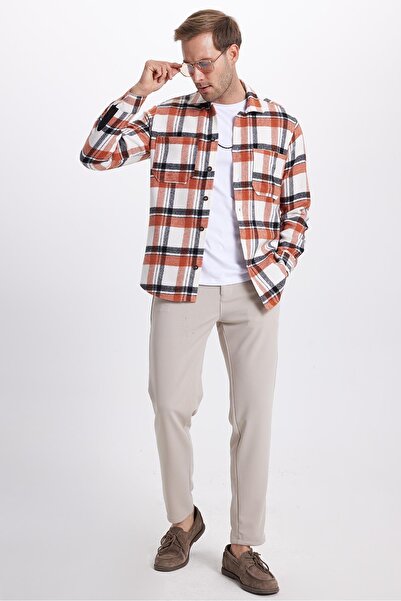 Tudors Men's Slim Fit Slim Fit Elastic Waist Lace-Up Detailed Stone Trousers