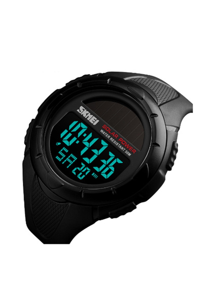 Skmei Men's Wristwatch Solar Charging Digital Sport Chronograph Waterproof and Shock Resistant