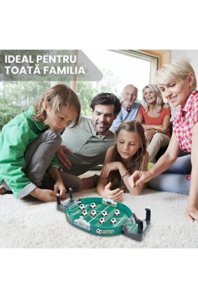 Full Abundance Mini Table Soccer Game - 57 cm, 10 Balls, Portable Foosball